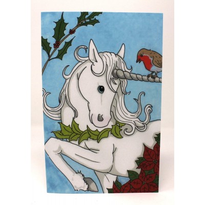 Christmas Card - Unicorn