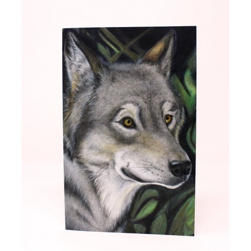 Grey Wolf - Large Card