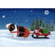 Christmas Card -  Guinea Pig  Christmas Card -  Guinea Pig