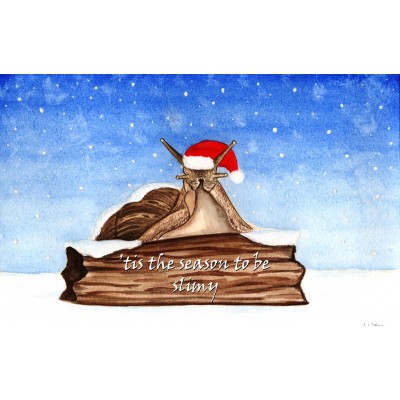 Christmas Card - Christmas Snail