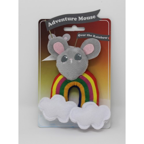 Rainbow Mouse - cat toy