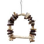 Natural Swing Perch - Leather and Shell Natural Swing Perch - Leather and Shell